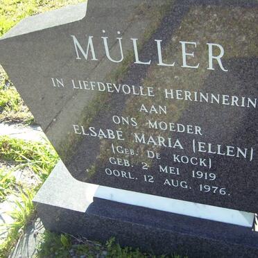 MüLLER Elsabé Maria nee DE KOCK 1919-1976