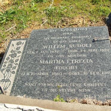 MYBURGH Willem Rudolf 1877-1955 &amp; Martha Etrecia FOUCHE 1880-1969