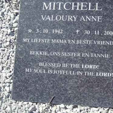 MITCHELL Valoury Anna 1942-2006