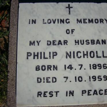 NICHOLLS Philip 1896-1959