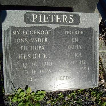 PIETERS Hendrik 1910-1978 &amp; Myra 1912-1993