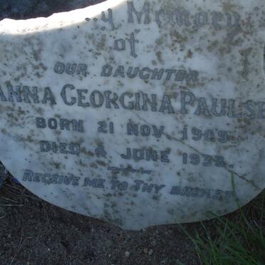 PAULSE Anna Georgina 1909-1933