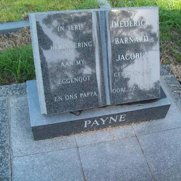 PAYNE Diederick Barnard Jacobus 1949-1990