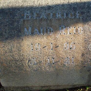 REID Beatrice Maud 1896-1921