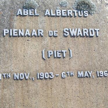 SWARDT Abel Albertus Pienaar, de 1903-1963