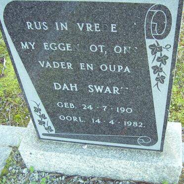 SWART Dah 1906-1982