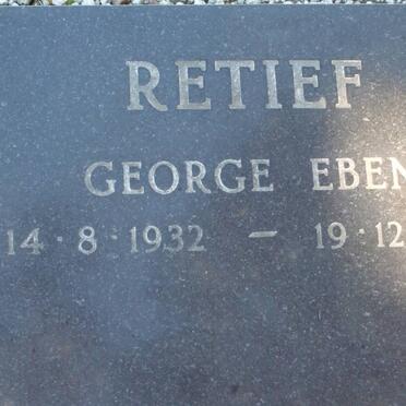 RETIEF George Eben 1932-1991