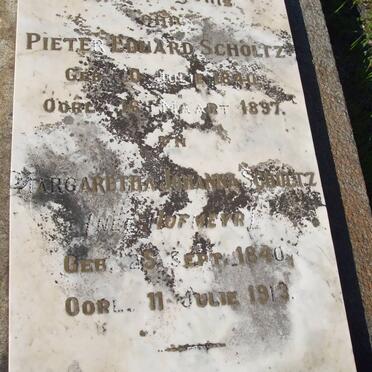 SCHOLTZ Pieter Eduard 1841-1897 &amp; Margaretha Johanna HOFMEYR 1840-1913