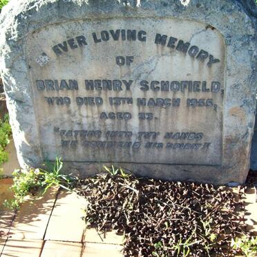 SCHOFIELD Brian Henry -1955