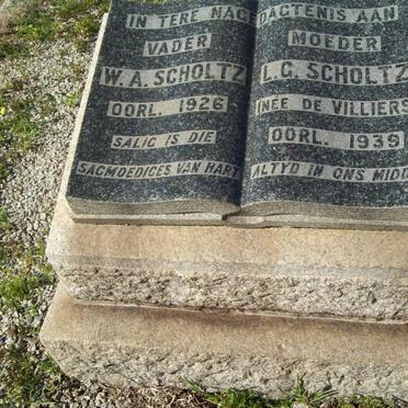 SCHOLTZ W.A. -1926 &amp; L.G. DE VILLIERS -1939