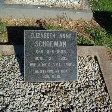 SCHOEMAN Elizabeth Anna 1908-1995