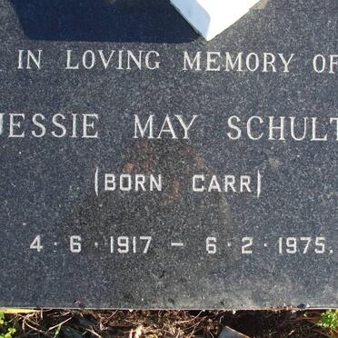 SCHULTZ Jessie May nee CARR 1917-1975