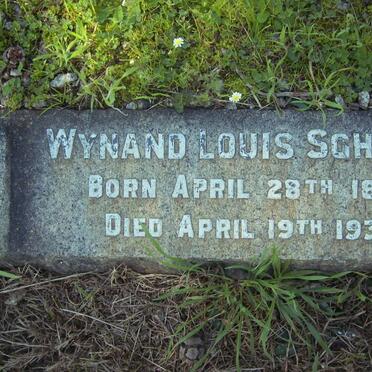 SCHOLTZ Wynand Louis 1894-1938