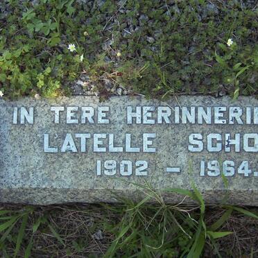 SCHOLTZ Wynand Johannes 1894-1938 &amp; Latelle 1902-1964