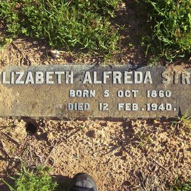 SIRANGMAN Elizabeth Alfreda 1860-1940