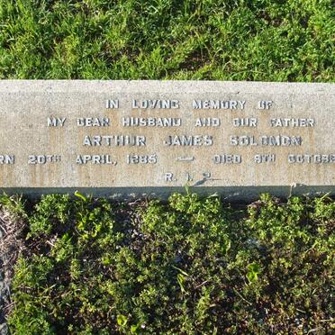 SOLOMON Arthur James 1885-1960