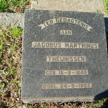 THEUNISSEN Jacobus Marthinus 1849-1902