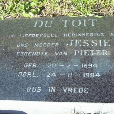 TOIT Jessie, du 1894-1984