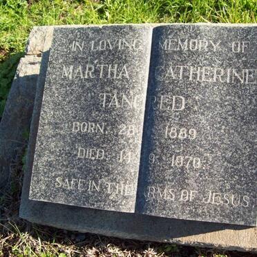 TANCRED Martha Catherine 1889-1970