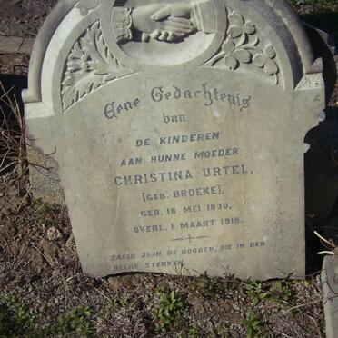 URTEL Christina nee BROEKE 1830-1915