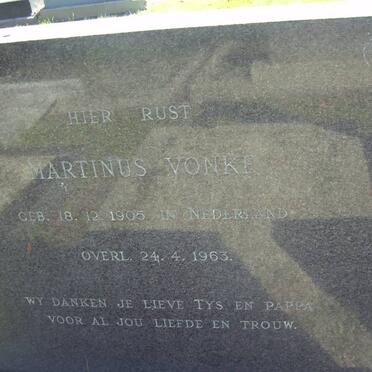 VONKE Martinus 1905-1963