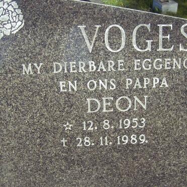 VOGES Deon 1953-1989