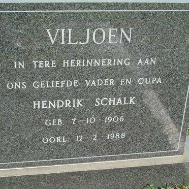 VILJOEN Hendrik Schalk 1906-1988