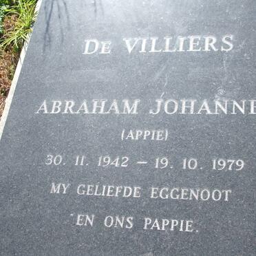 VILLIERS Abraham Johannes, de 1942-1979