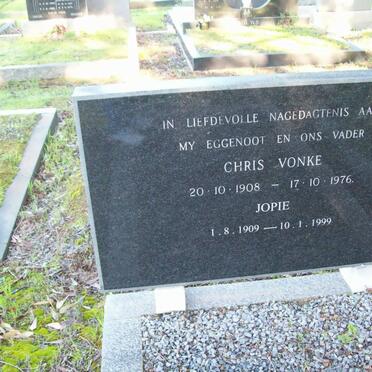 VONKE Chris 1908-1976 :: ? Jopie 1909-1999