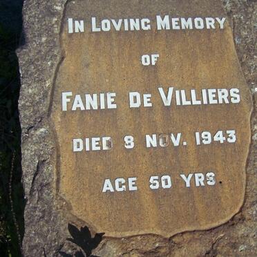 VILLIERS Fanie, de -1943