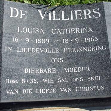 VILLIERS Louisa Catherina, de 1889-1963