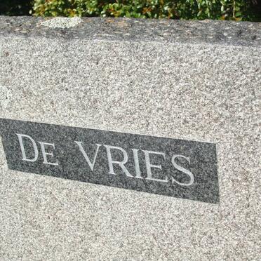 VRIES Abraham Hermanus, de 1899-1966 &amp; Elizabeth Cornelia RALL 1909-1999