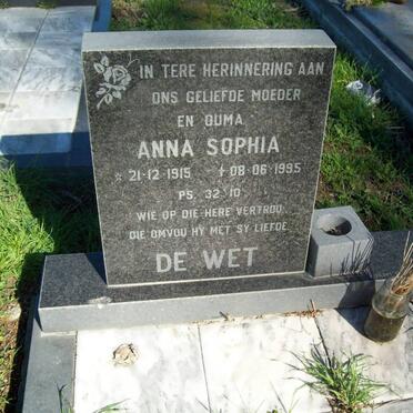 WET Anna Sophia, de 1915-1995