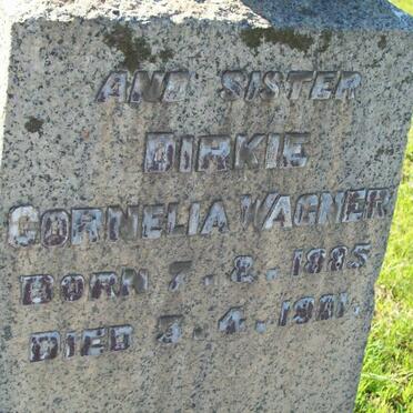 WAGNER Dirkie Cornelia 1885-1901
