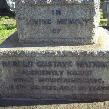 WATKINS Harold Gustave -1923