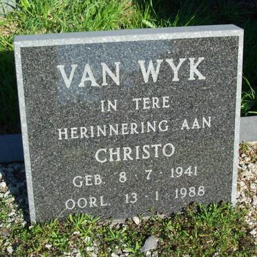 WYK Christo, van 1941-1988