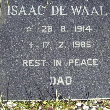 WAAL Isaac, de 9114-1985