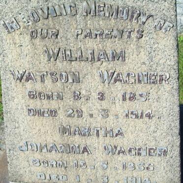 WAGNER William Watson 1854-1915 &amp; Martha Johanna 1856-1914 :: WAGNER Ethne 1885-1901