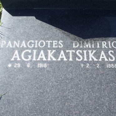 AGIAKATSIKAS Panagiotes Dimitriou 1918-1988