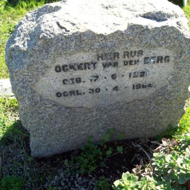 BERG Ockert, van den 1921-1964