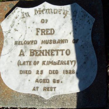 BENNETTO Fred -1928
