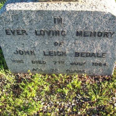 BEDALE John Leigh -1964