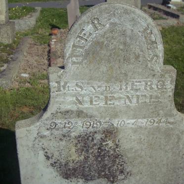 BERG M.S., v.d. nee NEL 1919-1944