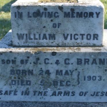 BRAND William Victor 1903-1903