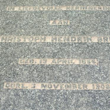 BRINK Christoph Hendrik 1856-1908