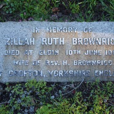 BROWNRIGG Zillah Ruth 1952