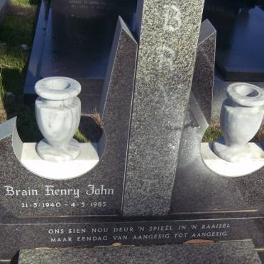 BRANDT  Brain Henry John 1940-1985