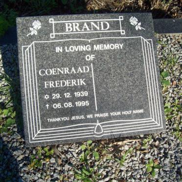 BRAND Coenraad Frederik 1939-1995
