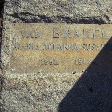 BRAKEL Maria Johanna Susanna, van 1892-1968