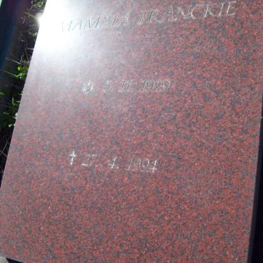 BREUNISSEN Franckie 1929-1994